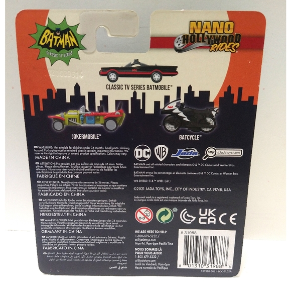 Jada 'Batman ~ Classic TV Series' Nano Collector 3 Vehicle Set - 1:65 Scale - Picture 3 of 3